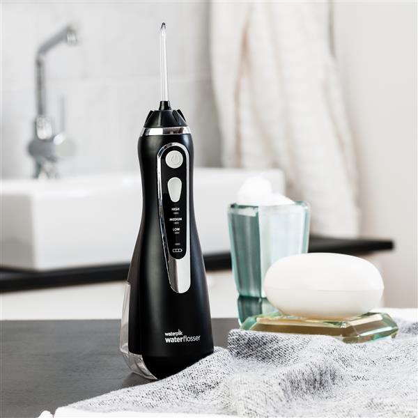 Black Waterpik™ Cordless Advanced 2.0 Water Flosser - Image 6