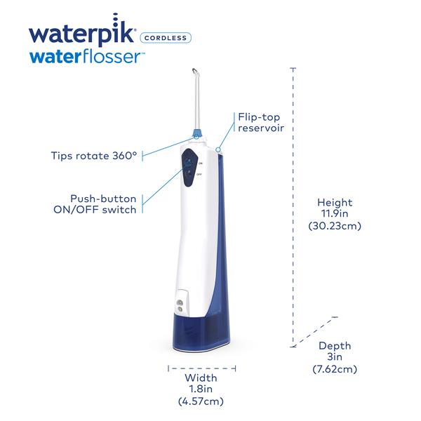 White Waterpik™ Cordless Water Flosser WP-360 - Image 2