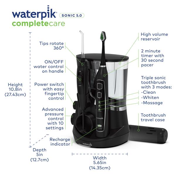 Black Waterpik™ Complete Care 5.0 Combo - Image 2