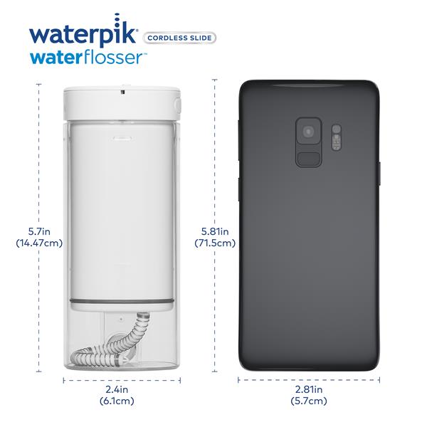 White Waterpik™ Cordless Slide Water Flosser - Image 12