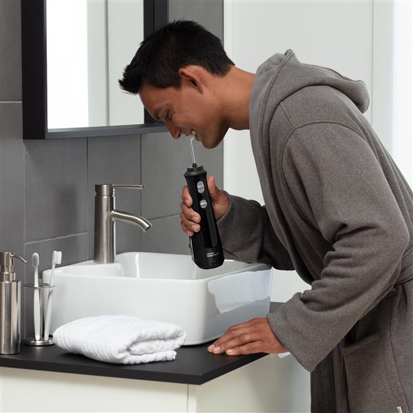 Black Waterpik™ Cordless Pearl Water Flosser - Image 3